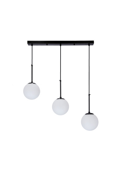 Pompei pendant light 3xE27 black / white 67 cm