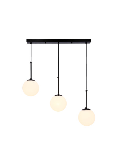 Lampa wisząca Pompei 3xE27 czarny + biały 67 cm - zdjęcie produktu 2