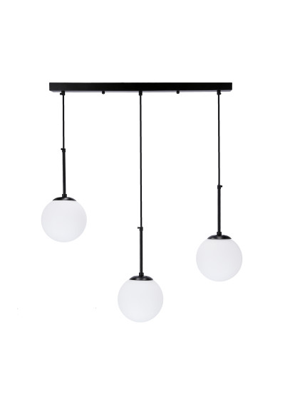 Lampa wisząca Pompei 3xE27 czarny + biały 67 cm - zdjęcie produktu 3