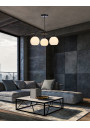 Caldera pendant light 3xE27 black / white 57 cm - product image 1
