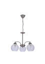 Lampa wisząca Baida 3xE27 satynowy, klosz matowo transparentny 40 cm