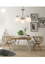 Baida pendant light 3xE27 satynowy, klosz matowo transparent 40 cm - product image 1