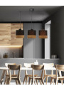 Porto pendant light 3xE27 black/ brown 57 cm - product image 1