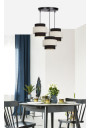 Benta pendant light 3xE27 black/cream 45 cm - product image 1
