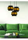 Prestige pendant light 3xE27 black / gold 45 cm - product image 1