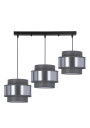 Lampa wisząca E27 3xE27 szary 75 cm