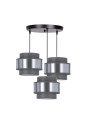 Lampa wisząca Hare 3xE27 szary 45 cm