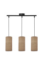 Ballo pendant light 3xE27 black / orzechowy 54 cm