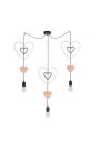 E27 pendant light 3xE27 black 100 cm