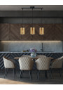 Cox pendant light E27 czarno gold 54 cm - product image 1