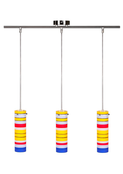 Fresco pendant light 3xG9 nikiel mat, wielokolorowy 70 cm