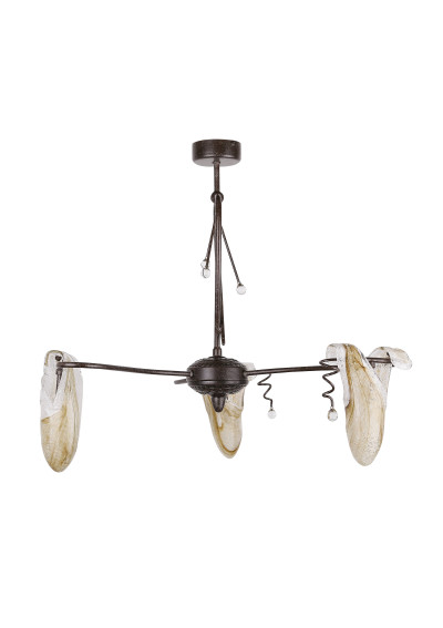 Lampa wisząca Magma 3xG9 brązowy 30 cm