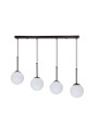Lampa wisząca Pompei 4xE27 czarny + biały 84 cm