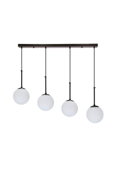 Lampa wisząca Pompei 4xE27 czarny + biały 84 cm - zdjęcie produktu 1