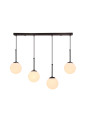 Lampa wisząca Pompei 4xE27 czarny + biały 84 cm - zdjęcie produktu 2