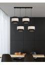 Benta pendant light 4xE27 black/cream 75 cm - product image 1