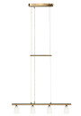 Lampa wisząca Parma 4xG9 złoto patyna 61 cm
