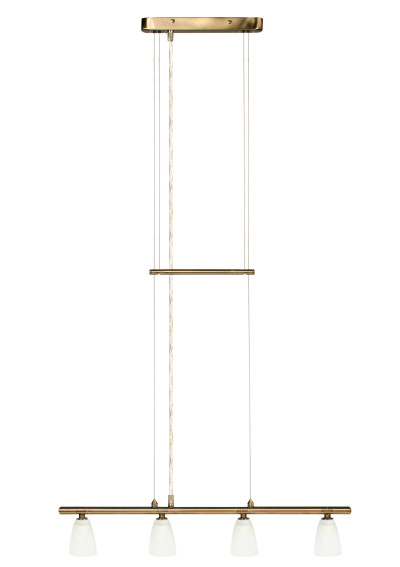 Lampa wisząca Parma 4xG9 złoto patyna 61 cm