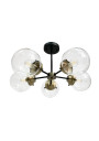 Lens ceiling light 5xE14 black / patynowy 60 cm