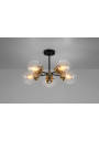 Lampa sufitowa Lens 5xE14 czarny + patynowy 60 cm - zdjęcie produktu 3