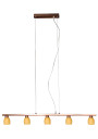 Dakota pendant light G9 copper 80 cm