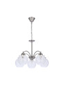 Baida pendant light 5xE27 satynowy, klosz matowo transparent 40 cm