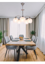 Baida pendant light 5xE27 satynowy, klosz matowo transparent 40 cm - product image 1