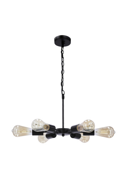 Sparta pendant light 6xE27 black 36 cm