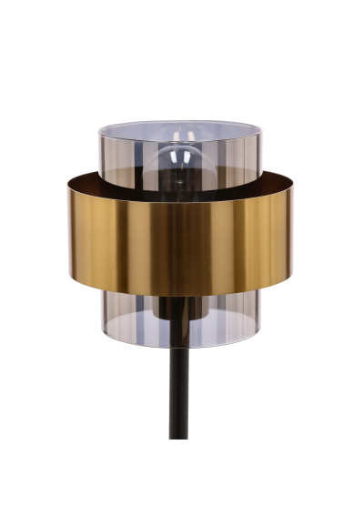 Spiega table lamp E27 black / mosiężny, klosz smoked 18 cm - product image 2