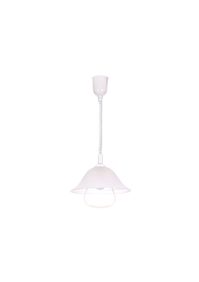 Alfa pendant light 1xE27 white 31 cm