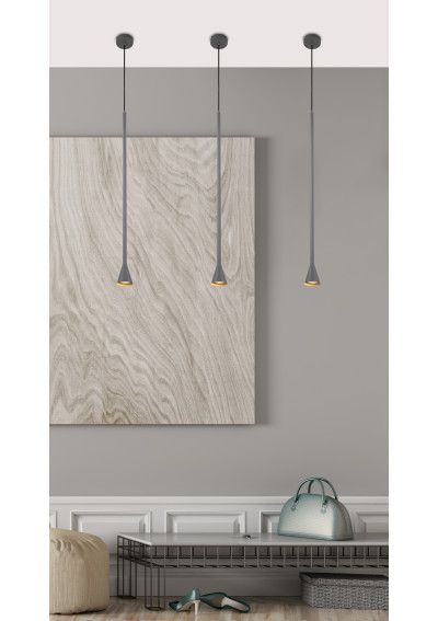 Tucson pendant light 1xGU10 grey 10 cm