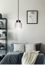 Liverpool pendant light 1xE27 black 14,5 cm