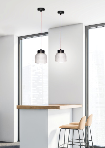 Liverpool pendant light 1xE27 black 14,5 cm - product image 1