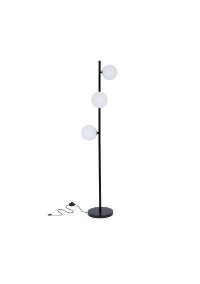 Lampa podłogowa Kama 3xG9 czarny+złoty+biały 150 cm - zdjęcie produktu 1