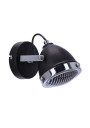 Lampa ścienna Crazy 1xGU10 czarny+chromowy+bezbarwny 19 cm - zdjęcie produktu 2
