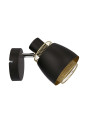 Aleksandria wall light 1xE14 black / gold 16,5 cm