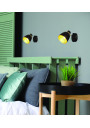 Aleksandria wall light 1xE14 black / gold 16,5 cm - product image 1