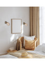 Rodia wall light G9 patynowy, klosz bursztynowy 16 cm - product image 1