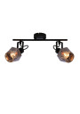 Lampa sufitowa Randi 2xE14 czarny, klosz dymiony 44 cm - zdjęcie produktu 2