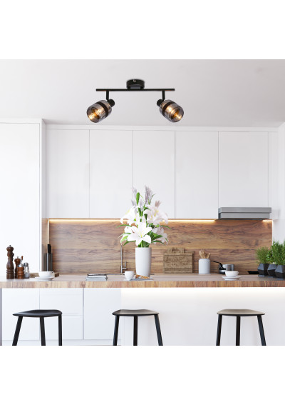 Lampa wisząca Yuki E14 czarny 43 cm - zdjęcie produktu 1