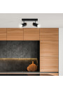 Lagos ceiling light 2xGU10 black / drewniany 31 cm - product image 1