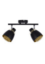 Lampa sufitowa Aleksandria 2xE14 czarny + złoty 41,5 cm