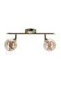 Rodia ceiling light 2xG9 patynowy, klosz bursztynowy 40 cm
