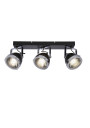 Lampa sufitowa Crazy 3xGU10 czarny+chromowy+bezbarwny 41 cm - zdjęcie produktu 3