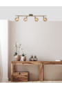 Lampa sufitowa Rodia 4xG9 patynowy, klosz bursztynowy 82 cm - zdjęcie produktu 1