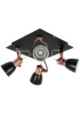 Lampa sufitowa Markus GU10 miedziany + czarny 30 cm