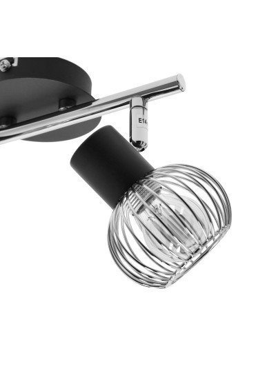 Lampa sufitowa Oslo 2xE14 czarny + chromowy 26 cm - zdjęcie produktu 15