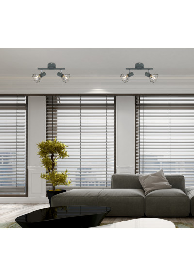 Verve ceiling light 2xE14 matowy grey 34 cm - product image 2