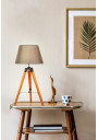 Lugano table lamp 1xE27 brown 35 cm - product image 1