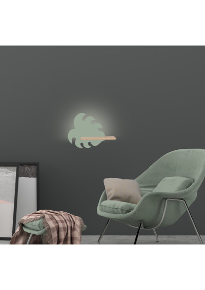 Monstera wall light 4 W LED 4000 K green 37 cm - product image 2